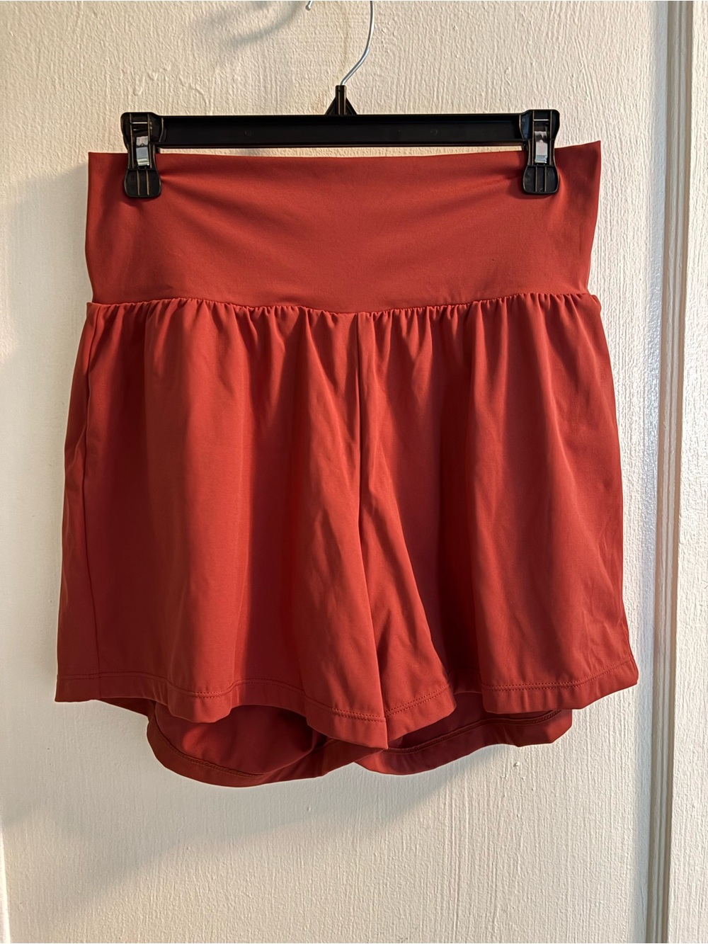 Halara High-Waist Women’s Shorts in Brick Red